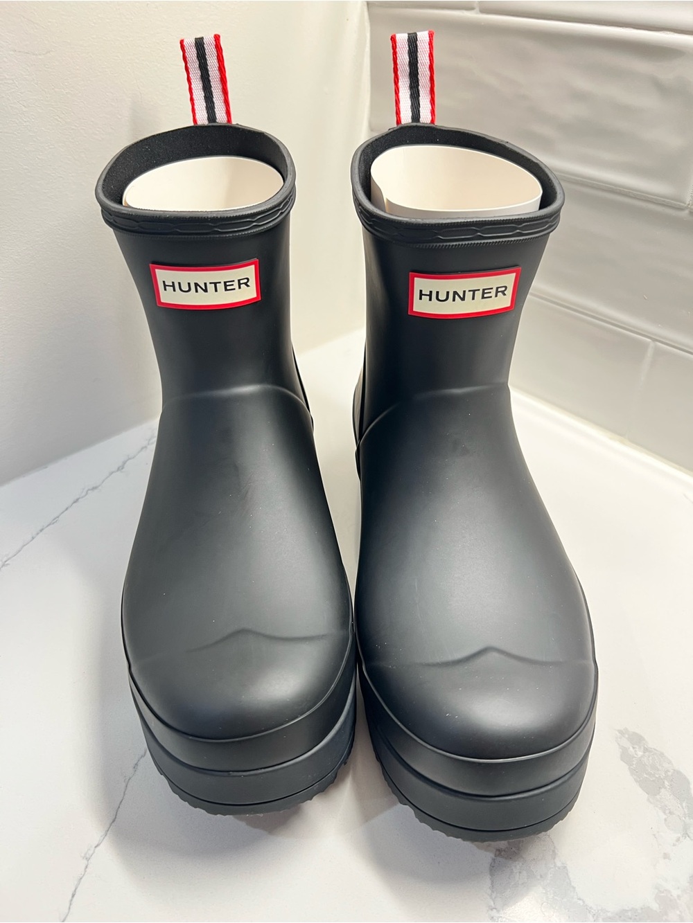 Hunter Women’s Black Play Short Boots